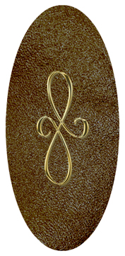 DG5000-601-GD-SH-BR Gold Scroll Shimmer Brown